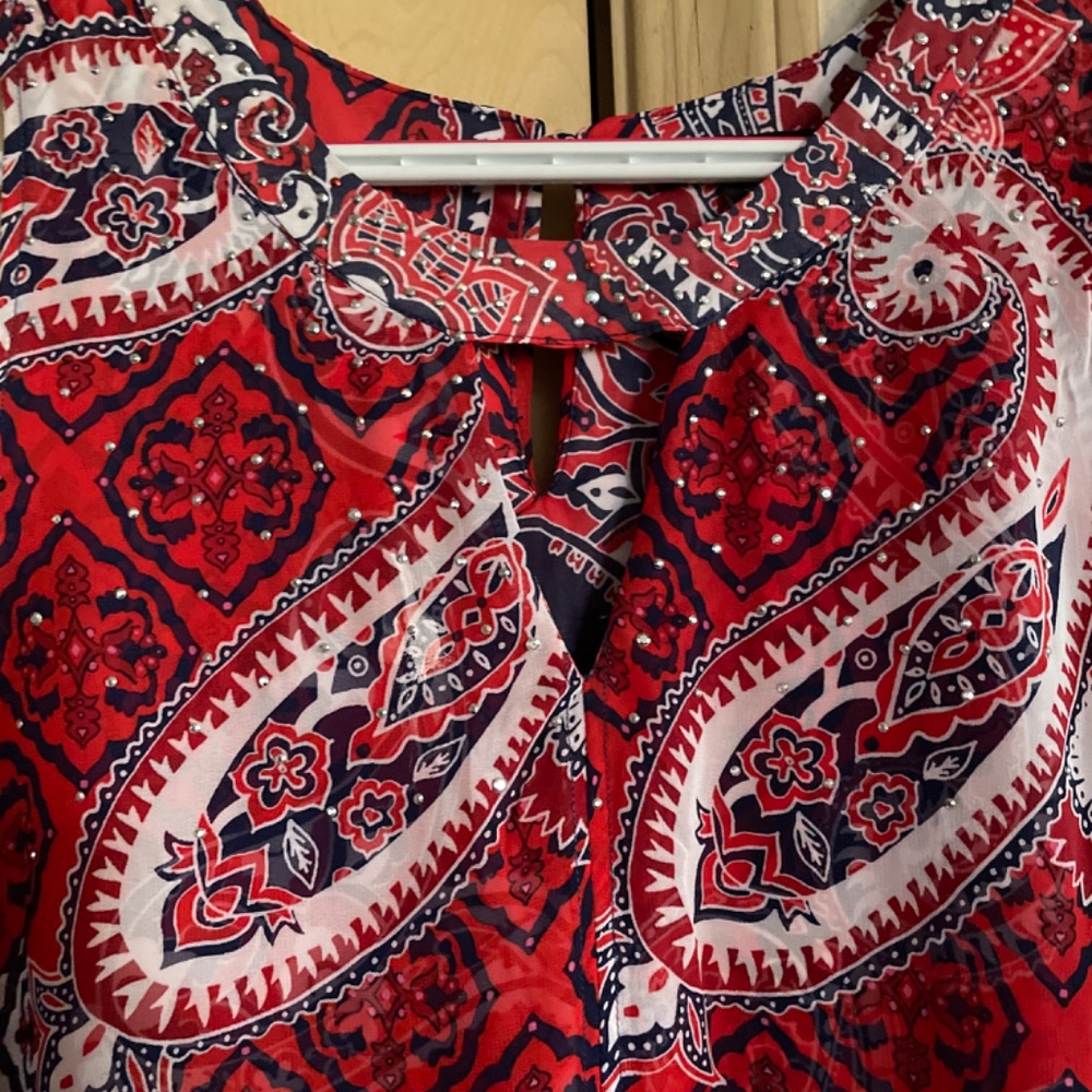 Women XL Gorgeous Bohemian Tank Babydoll Shift Dress Spring Summer Dress - Picture 5 of 8